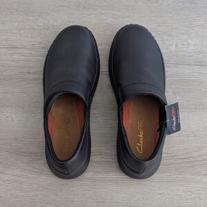 Clarks Black Leather Loafer Size 6